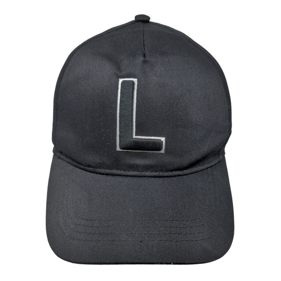 Primark Cares Men's Strapback Hat Black Adjustable Embroidered L Logo - Picture 1 of 8
